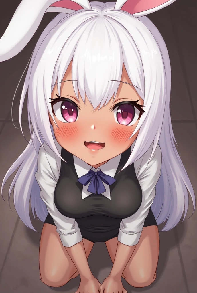 NSFW,kokona,(Perfect hands),(Perfect Anatomy),(masterpiece),(highest quality),Embarrassed,blush,(Sexually aroused face:1.5),Fantasy,School,classroom,Open your mouth、Sticking out tongue,(Vulgar posture:1.5)