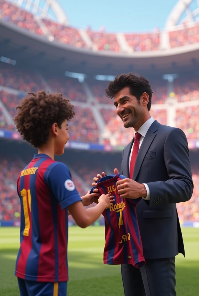 A boy win trophy in crime