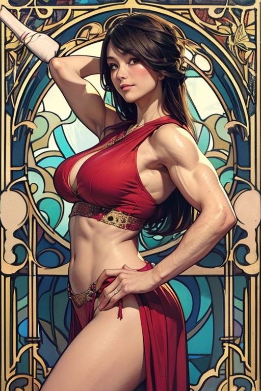 ((realistic:1.5)),((best quality)), ((masterpiece)),((detailed)), (1girl), a beautiful female wearing elegant red fairy mini dress, (upper body:1.3),,super-wide-angle lens,face focus, mature, sexy, toned muscles, long legs, barefoot, cleavage, slim thighs, narrow hips, green eyes, short messy blond hair, long eyelashes, (detailed face, beautiful eyes, detailed pupilss, detailed clothes features, clear background:1.3), mysterious forest, fog, waterfall,, best shadow, bright details, sharp, perfect composistion, Intricate, Sharp focus, dramatic, by Frank Frazetta,by Julie Bell,by Olivia De Berardinis,by Luis Royo, by boris vallejo