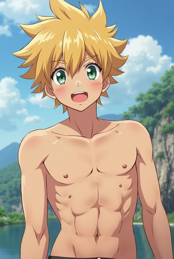 18 years old mascular naked anime boy
