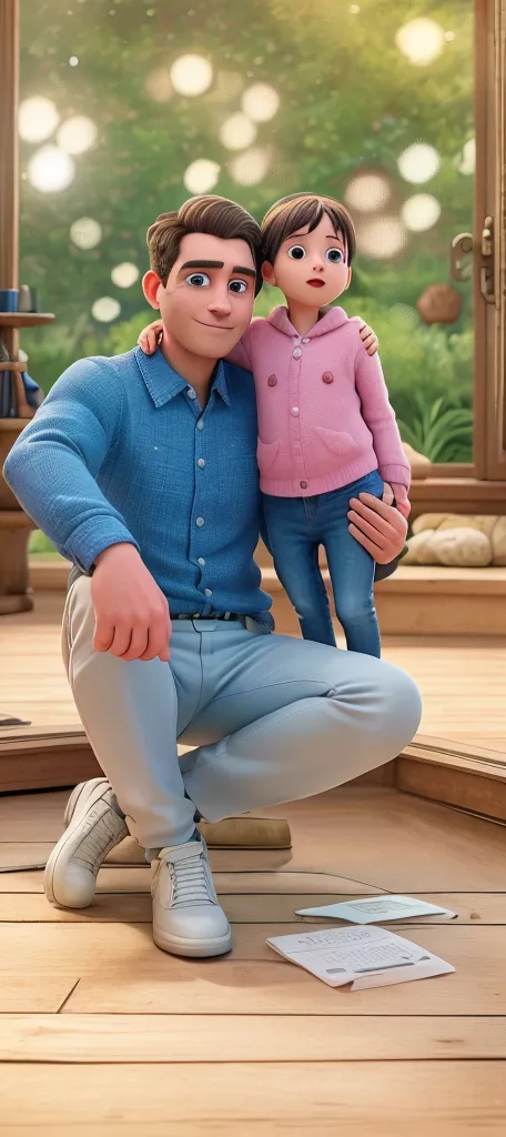Two children on the lawn