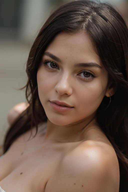 (mejor calidad, ultra detallado) (retrato, hermosos ojos detallados, hermosos labios detallados, ojos y rostro extremadamente detallados), piel clara, cabello negro, ojos estrechos, labios carnosos,de cuerpo completo,bikini rojo.