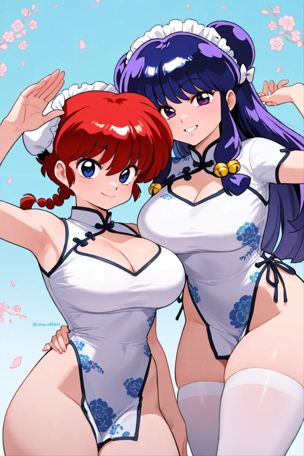 (Private 4K)、(High resolution:1.2)、(High freshness:1.2)、、(Whole Body Ezbian:1.2)、(Two Women:1.6)、((Women with exaggerated large physiques))、(Super big breasts fully opened:1.8)、abnormally developed muscles,,Barefoot woman, , Big arms、(Huge muscles:1.4)、(Dynamic pose:1.2)、(Women embracing each other with all their might:1.8)、(little white dress:1.8)、