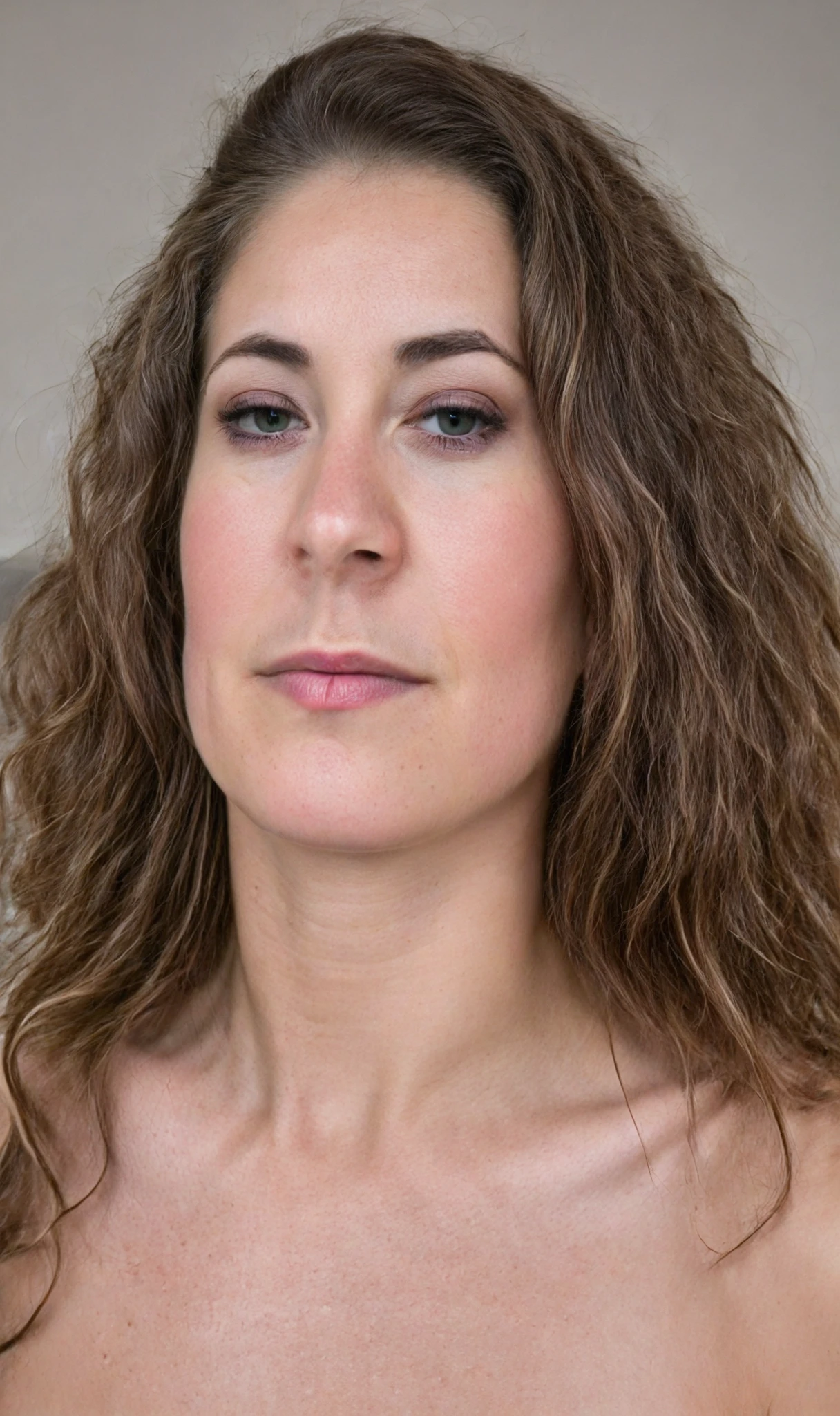 European woman, (((wide hips: 1.5))), 8k, absurd res, ((wide eyes: 1.4)), flawless face, perfect symmetrical eyes, girl with a soft body, nude, naked, ((chubby)) out of shape, ((nude: 1.8)), same girl, 1girl, average mature body, natural body, ((super wide hips: 1.3)), small flat butt, sagging butt, saggy butt, full body image, 1girls, solo, masterpiece, highly detailed, detailed eyes, expressive detailed eyes, pale skin, wide eyed, detailed pupils, completely bare, ((naked)), realistic skin , blush, some freckles, realistic skin texture, ((small breasts: 1.3)), flushed skin, super detailed skin, analog style, hairy crotch, (chin length hair), very large labia, swollen pussy, pussy is dripping, ((short wavy hair: 1.4)), (dark blue wallpaper), spreading her labia, super detailed skin, shy face, (broad fat hips), (((masturbating: 1.4))), ((sitting with legs spread: 1.3)), ((plump hips and thighs)), (((showing her pussy: 1.2)))