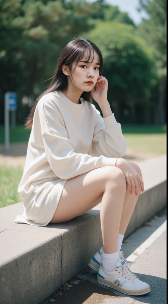 Best quality at best,tmasterpiece,超高分辨率,(realisticlying:1.4),teens girl,Juvenile,white short socks