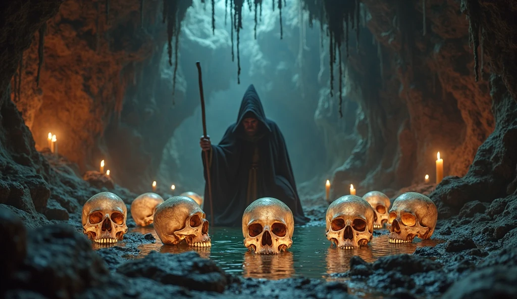 The Swamp Cult，Cult，Ritual in the Swamp，Altar with skulls