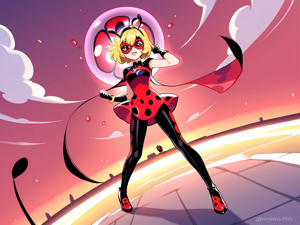 be ethereal, loose bun, lasts transparent bioluminescent, extreme sexy big Sensual Goku sunglasses + Sarada Power Winged Serpent, yellow hair spray curled full body posture, low crouch perspective, emitting moody constellation of hues including brown, red pink neon blue , lemon, love it neon cyan, surrounded by a storm of luxurious light, explosion of oranges and reds