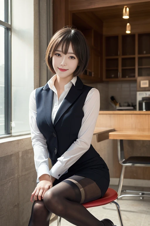  Cabin attendant, around 30 years old, (Elegant and well-proportioned body shape), (Fitted skirt), (high heels), (bob hair), (garter stocking with anklet), (spread your legs), wince,(orgasm:1.5),waiting for tongue,(Delicate and elegant light makeup), Delicate and beautiful fair skin, Detailed facial description with double beautiful eyes, Gentle eyes that shine with youth and innocence, Expressing the amazing beauty of youth, Adorable Japan Woman, A beautiful portrait that captures her enchanting charm. (8k, highest quality, masterpiece: 1.2), (Realistic and photorealistic: 1.37), (to office