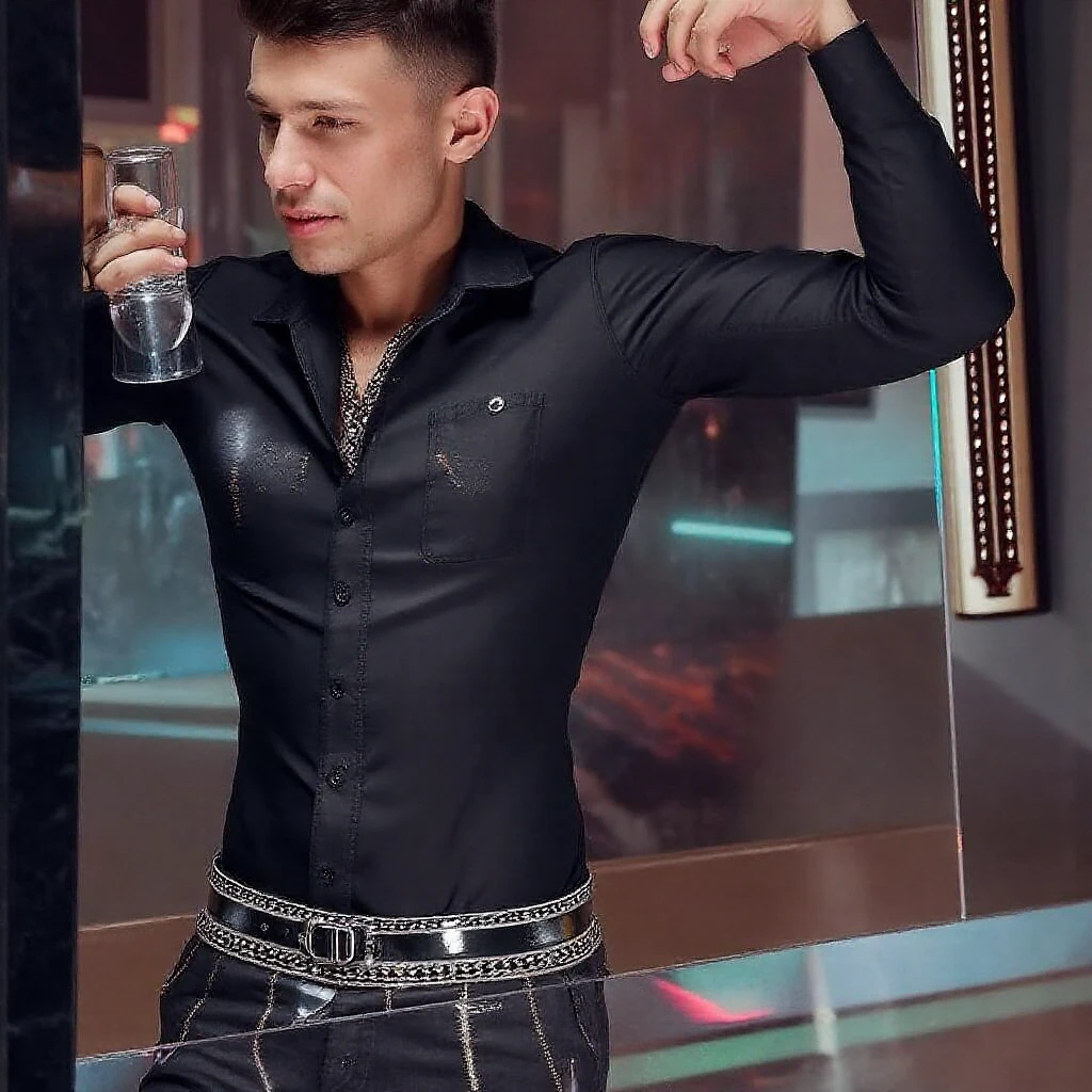 photo, handsome man felipe vi, daddy, tight shirt, pants, boots, cowboy hat, leather daddy, black background, studio background, photoshoot, muscular, veins, realism, natural lighting <lora:Felipe_VI_Lora:0.8>  epiCPhoto