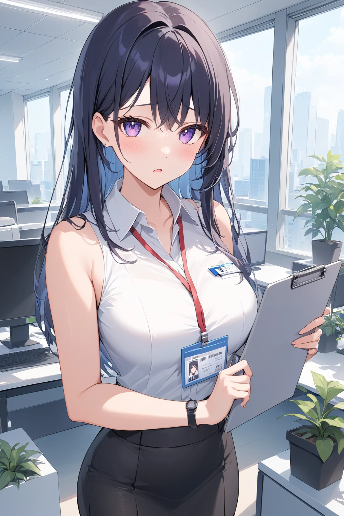 (Highest quality, 8K, 32k, masterpiece, Ultra-high resolution: 1.2), 1 Girl, Beautiful Japanese Woman,Close-up of chest, errect nipples,thinウエスト, (Gray Suit), Open jacket, 魅力的なoffice Lady, Volleyball Uniforms,office, office, Put your hands on the desk,Leaning forward, Beautiful Face, Brown Hair, Bob Hair, Saggy eyes, Slender figure,Cleavage, thin, whole body, Detailed expression down to the fingertips,Sexy thighs, One Woman, alone, A charming smile,