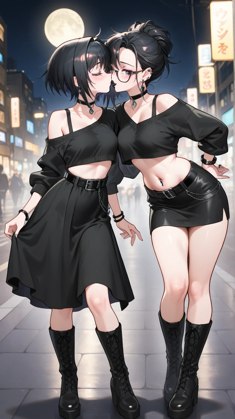 Masterpiece, Official, (mature women lined up with their are sticking out towards viewer:1.4), (pink bodycon, microdress:1.2), (Detailed eyes, Perfect face, face focus:1.2), (extremely wrinkled shiny clothes reflecting light:1.2), glitter, sparkly golden, (hoop earrings), necklaces, fishnet tights, Hair ornament, Latex, gleaming skin, glamorous perfect female proportion, detailed surface texture, Evil smile, blush, (venue)