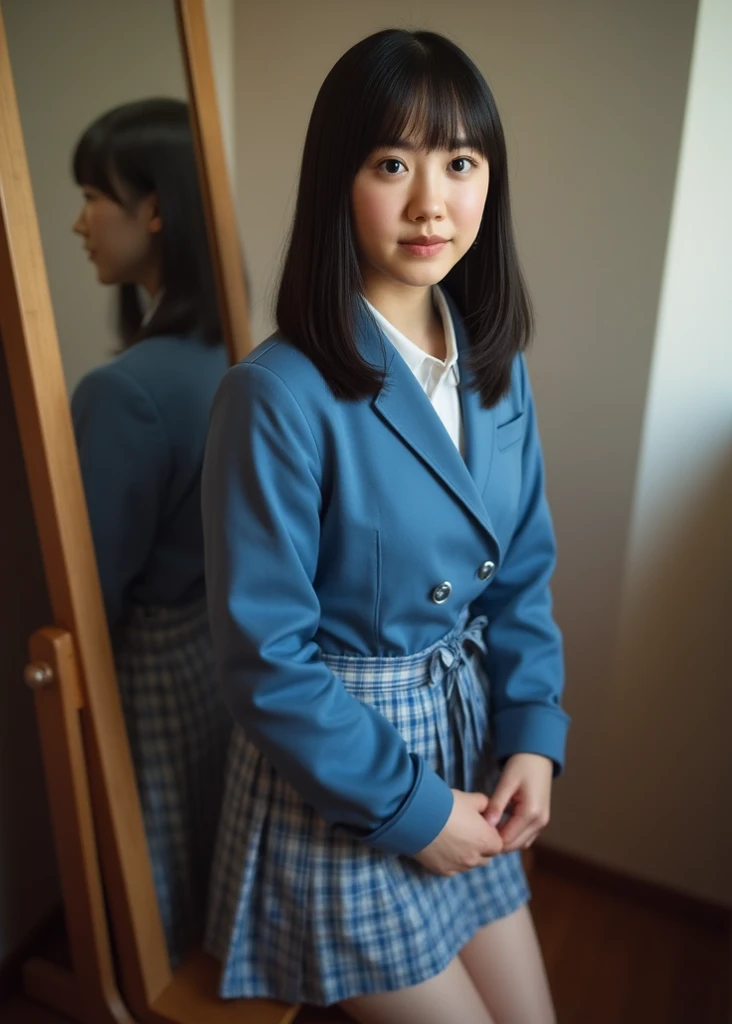 masterpiece, colorized、a junior high school student、(15 years old), girl with、校服、blazers