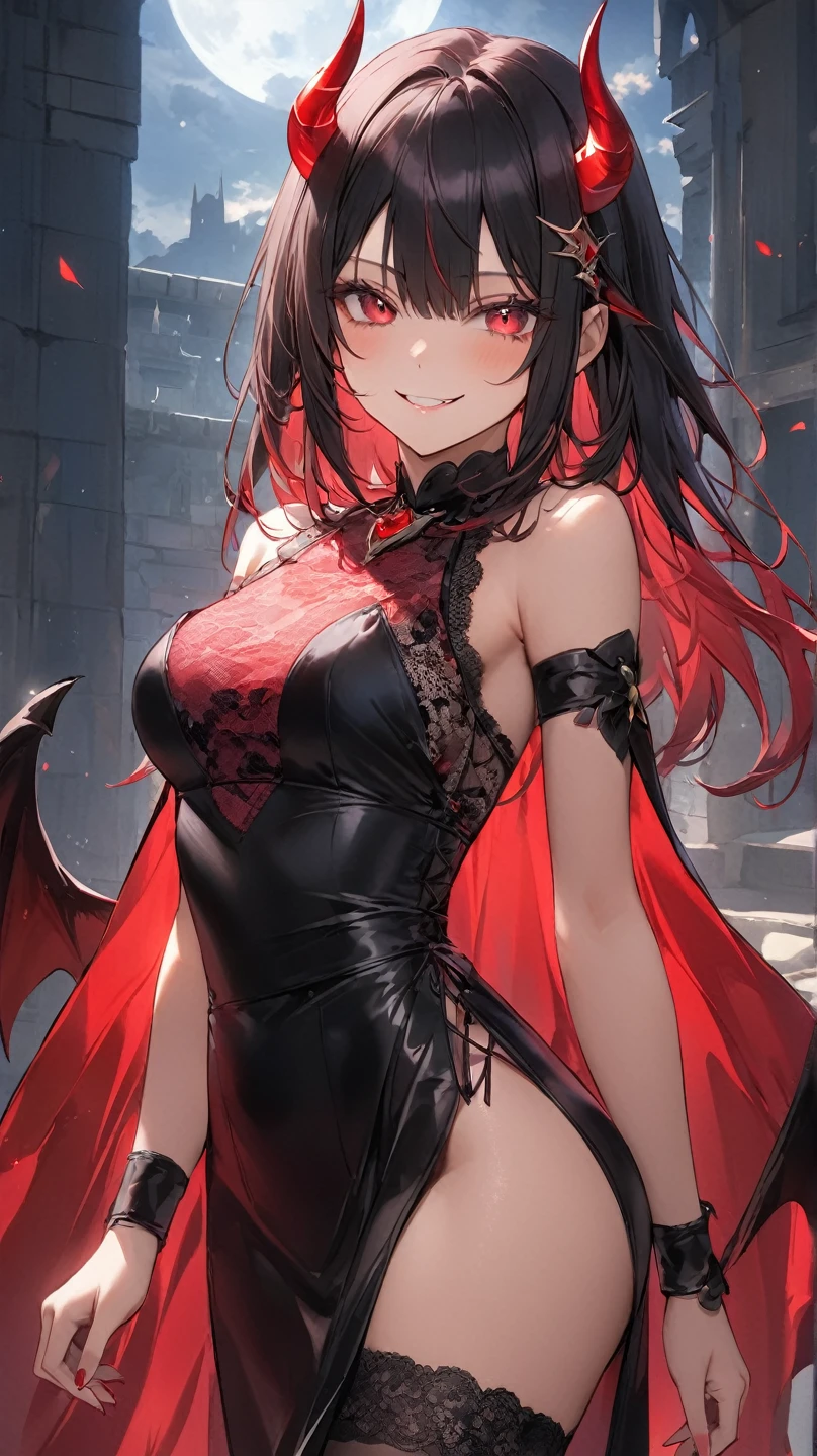 1girl in、A smile、A delightful! Vampires、Dracula、(small tits)