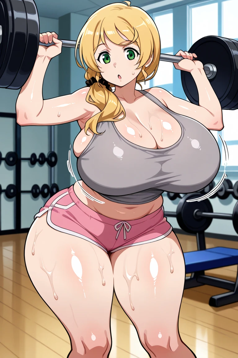 Nami，One Piece，（Smirk，open mouth），blush，squatting on the ground，tmasterpiece，Huge stacked breasts，The kinky is exposed ，（Surreal breasttremely full breasts）），（（Super large）），Big breasts Thin waist，（（（Extremely large breasts））），seductiv，High detail，hyper qualit，high resolution，8K，8k smooth，(reality: 1.2)，(Highly realistic，Ultra-realistic，photograph realistic)，(Realism: 1.2)，Solo，(Perfect feminine curveig breasts:2)，(Huge breasts:2)，(gigantic cleavage breasts:2)，(Large breasts:2)，(Bare tits:1.4)，(chiseled abs : 1.1)，Nice strong legs，，(Curvy:1.1)，Narrow waist，(gigantic hip:1)，(Thick thighs:1)，(Thick legs:1)，Muscular，(body builder:2)