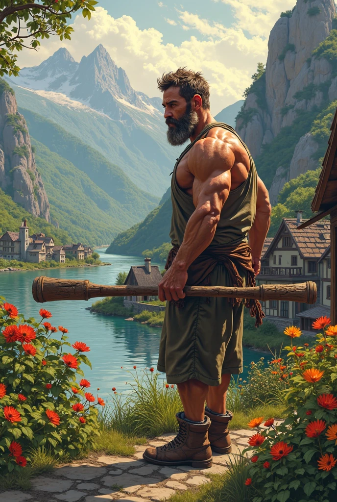 water dwarf with nature medieval fit