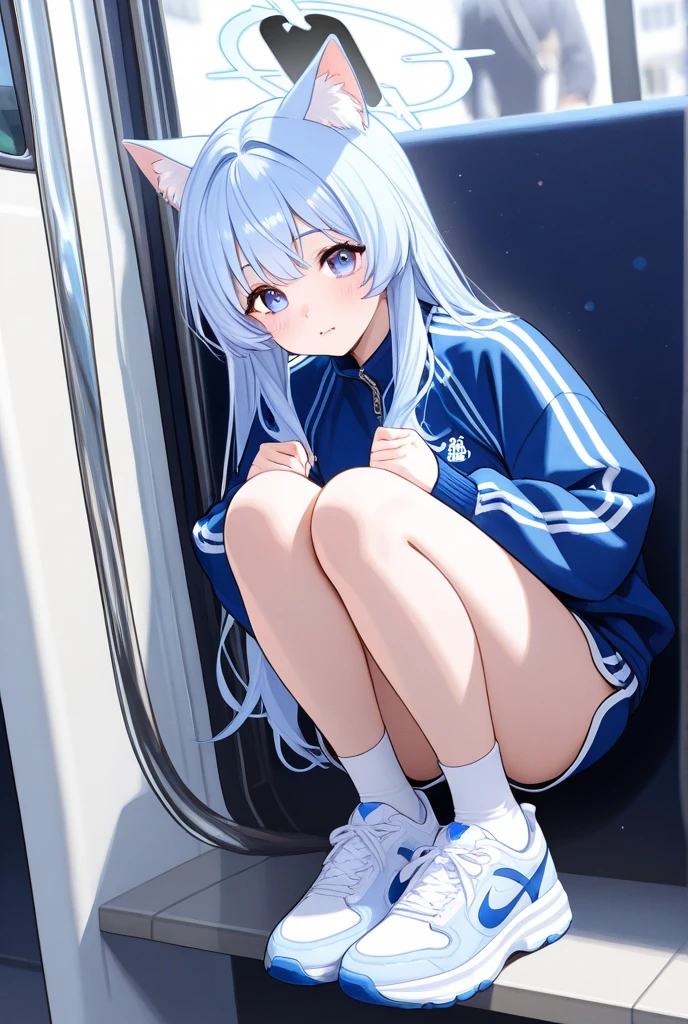 score_9, score_8_up, score_7_up, score_6_up, score_5_up, score_4_up, source_anime, screenshots,
shiroko-gym, shiroko \(blue archive\),blue eyes,grey hair,hairclip,animal ears,Halation,track jacket,buruma,white socks,sneakers,
Erotic Pussy Big Breasts Masturbation