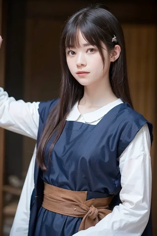 a closeup, masterpiece, top-quality, FULL ANATOMY、Raw foto, Photorealsitic、(Cute little face:1.7)、(Very cute smile:1.7)、(with round face:1.9)、(She looks like an idol and is cute:1.7), (A dark-haired)、(cute school uniform:1.7), depth of fields, hight resolution, ultra-detailliert, finely detail, ighly detailed, extremely detailed eye and face, Realistic pupils, foco nítido, Cinematic lighting、18-year-old woman、(One lady、Only one person、独奏、without background:1.8)、 (poneyTail、curlyhair:1.4)、Very detailed 8k wallpaper、Show me your whole body、Looking at the camera、(Too short plaid pleated skirt、I can see the white panties、Plump panties、Lift the hem of the skirt with both hands、Showing her panties to the camera:1.7)、(Brown Long Boots:1.6)、Angle from below、(Thigh close-up:1.8)、(Nice figure、big breasts thin waist)、(Clothes with emphasized chest bulge、Colossal tits:1.8)、Background depth of field
