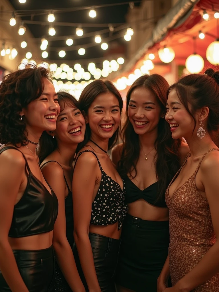 Friends having fun at a party