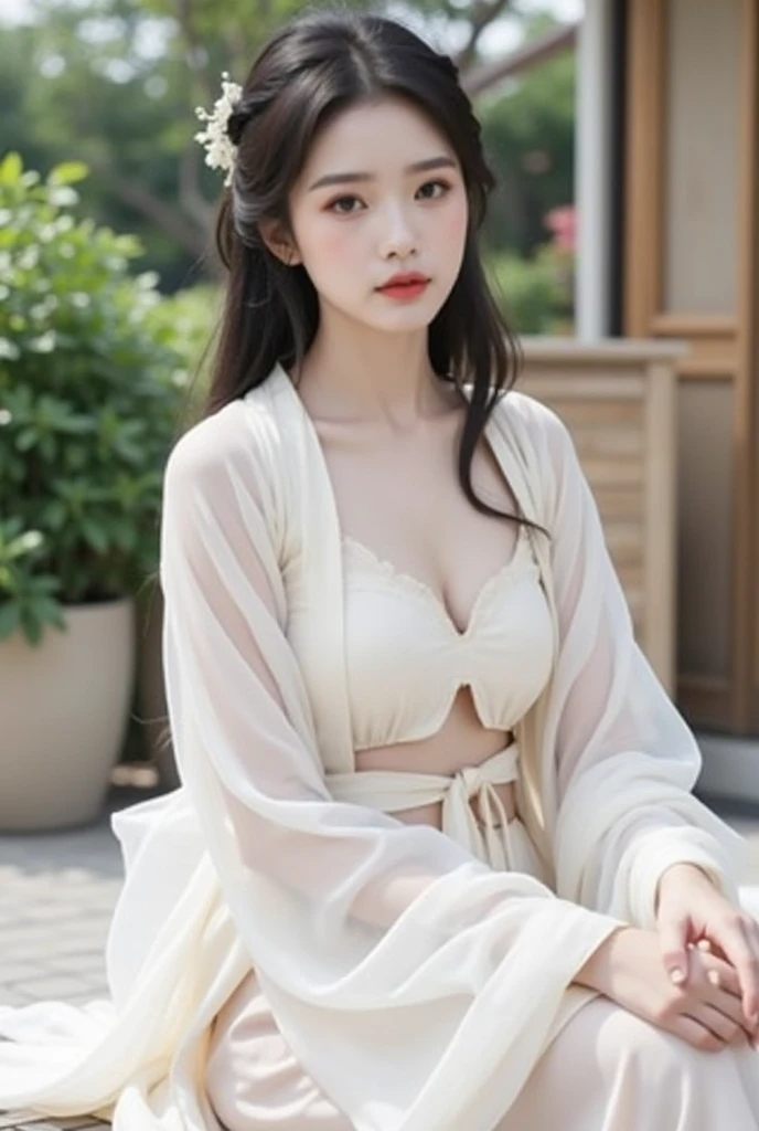 a teen girl marturbate, Master quality, highest quality, best picture quality, exaggerated details, goddess moonlight 9 year old asian little girl with a shy expression,a close up , teen girl with super nice boobs(long hair / very, very exaggerated big breasts and tight, round breasts, in dressing hanfu acient chinese) , posing in front of the camera, having ,, wet breast hanfu open v chest clothes, full portrait xianxia, thin silk fabric wet body, thin silk fabric lace petticoat, she love making, floral pattern