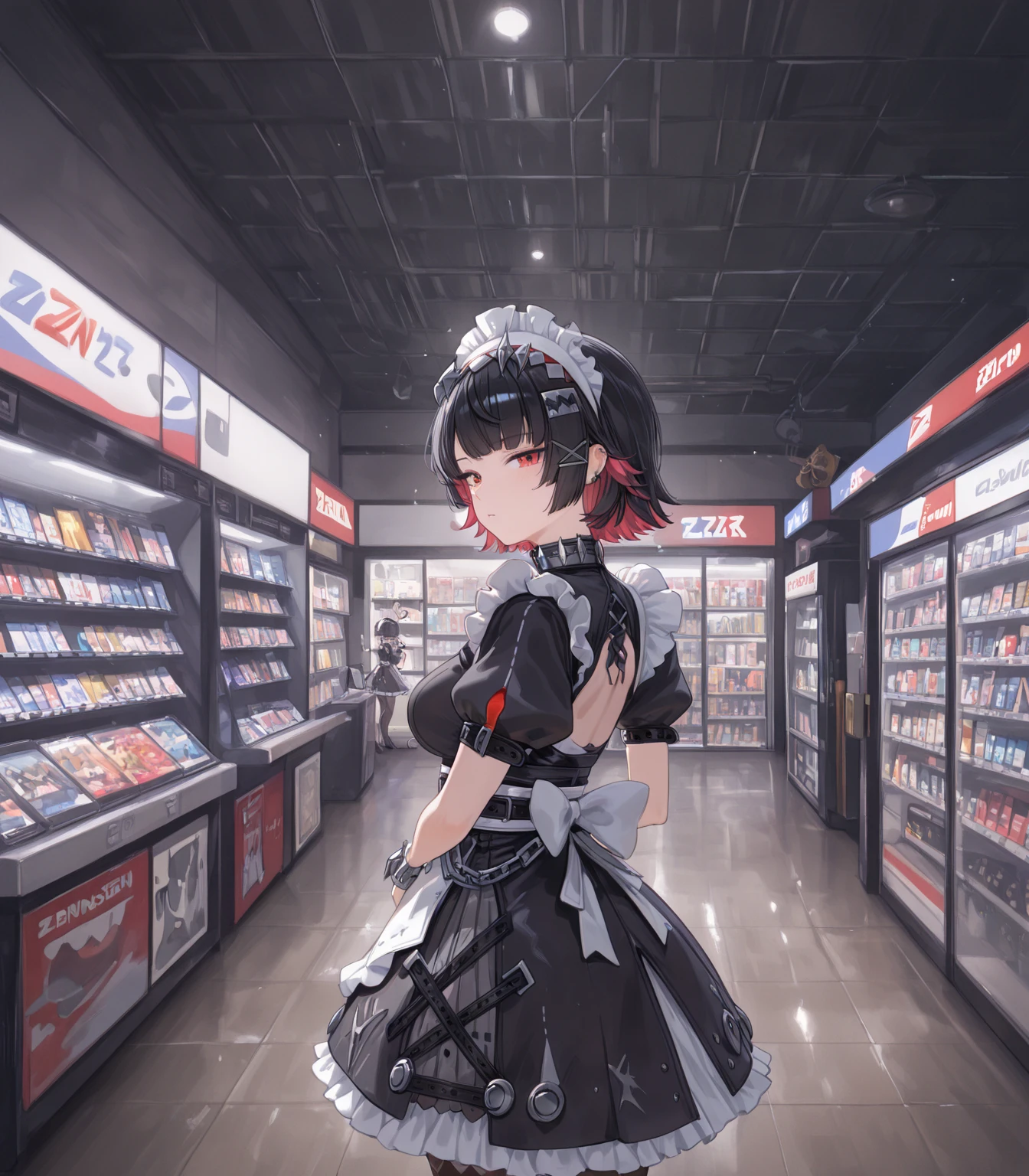 tmasterpiece,Best quality at best,full bodyesbian,little breast,2 Young girls,swim wears,Wear less,looking at viewert,the night,the street,Stores,Stores,neonlight,