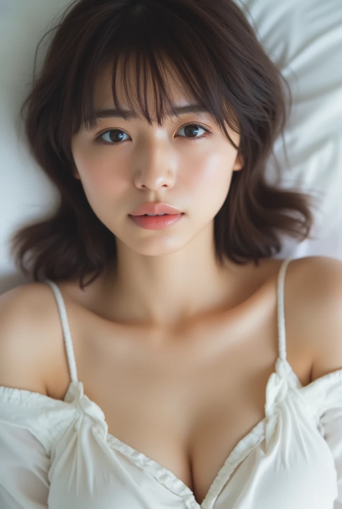 (NSFW:1.5), (1 completely nude girl:1.5), Masterpiece, Best quality, amazing beauty, [[3D]], 4K, absurdres, finely detail, super detailed eye, perfect anatomy, official art, cinematic lighting, BREAK, bedroom, silky pixie cut, blunt bangs, yellow hair, super shiny detailed brown eyes, big eyes, watery eyes, Staring Intently, open-mouth, full lips, piercing, embarrassed, shy, open mouth, BREAK , small breasts, medium, fair skin, sweaty skin, lying on back, full body, Sidelighting, Dimly light, BREAK ,(necklace)