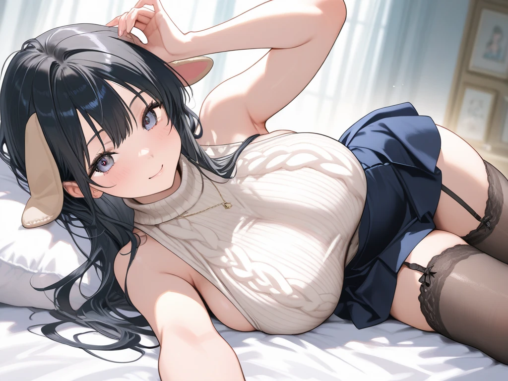masterpiece,top quality,1 cute girl,very transparent sparked tyte-fitting mini sheer tennis wear,silber long ponytail hair,sitting bed,slim west,biggest large brest,fadult movie actless model pose,red tieek,open mouth,looking shorts,Squeeze the ,