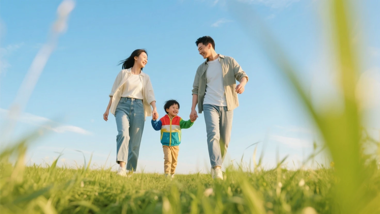 a modern inclusive family having fun together doing outdoor activities, award winng photography capturing moments in life, hyper realistic, ultra detailed, cinematic lighting, sharp focus, depth of field, 4k, happy memories, no text, wide shot, 70s family photo album style, --auto --s2