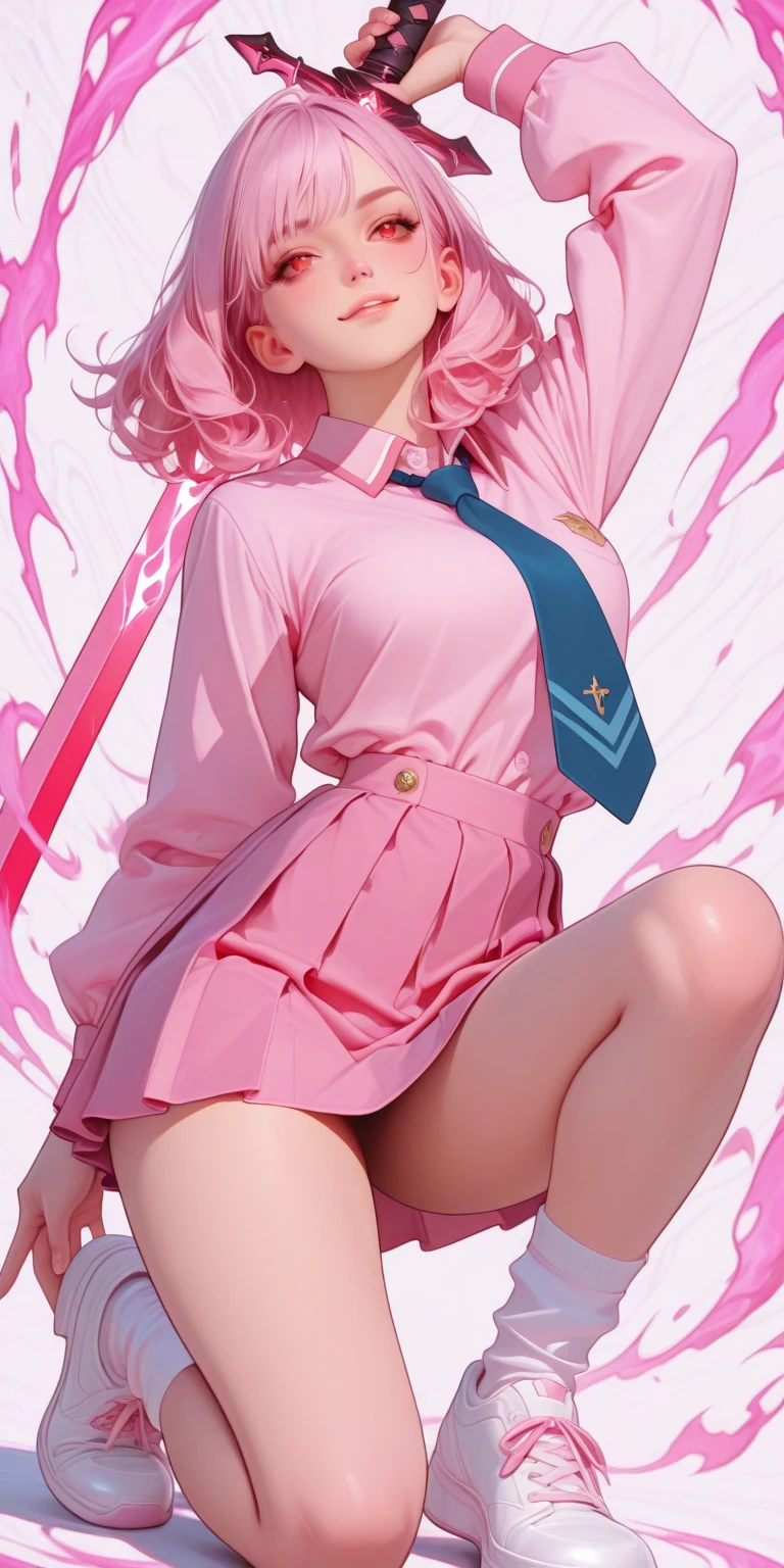 Realcat with Adorable pink hair,
One character sheet showcases different poses,
Different angles offer unique views,
Kawaii girl stands with contour lines,
Vector art brings out intricate details,
White background highlights her cuteness,
Blushing from embarrassment, she keeps her mouth shut,
Walking down the street, she's peeing in a mini skirt (realistic version 2.2).