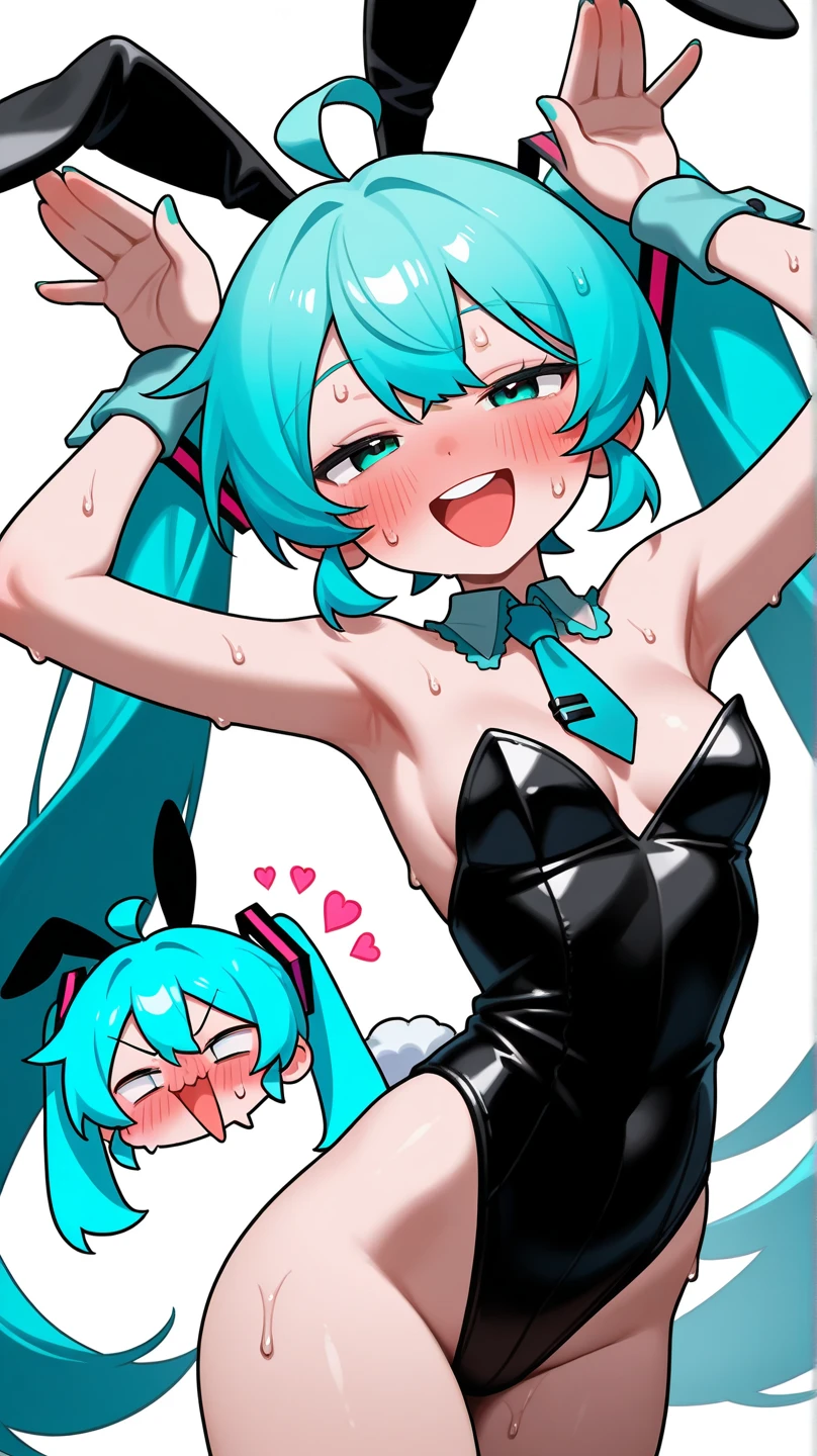 Sexy . . (perfect colors ).. (oily skin) . . Thick collar. Miku Hatsune . . . . . . Handcuffed. .. . . high heels. vibrators . cumming. Ballgag . Drool. Sexy tight bikini .