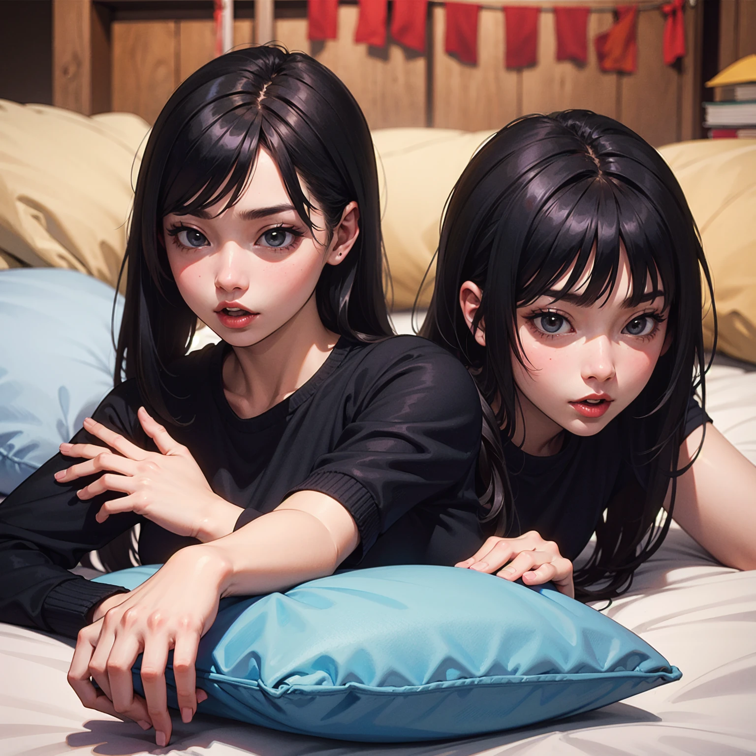 1 Girl,beautiful_Face,White eyes,Hyuga Hinata,Dark blue hair,Big breasts,whole body,Bare thighs,barefoot