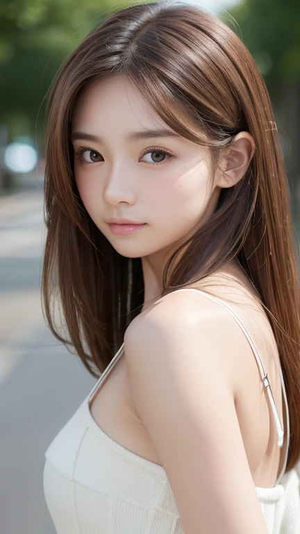 Beautiful woman with perfect figure：1.4，Layered Hairstyles，Protruding cleavage，Silver 2D Costume：1.5，Highly detailed face and skin texture，double eyelid，Whitening the skin，Long white hair、The Shining, clear, White skin、Her windblown silver hair hides her beautiful face..、Huge、14 years old、Cute sexy little beautiful face、Beautiful straight hair that stands out、growing up, Sparkling bright black eyes、length, Silky bangs that cover cute eyes, Sexy and cute young woman with super long hair hiding her sexy face、In detail, High resolution, high quality、Perfect dynamic composition, Beautiful attention to detail,