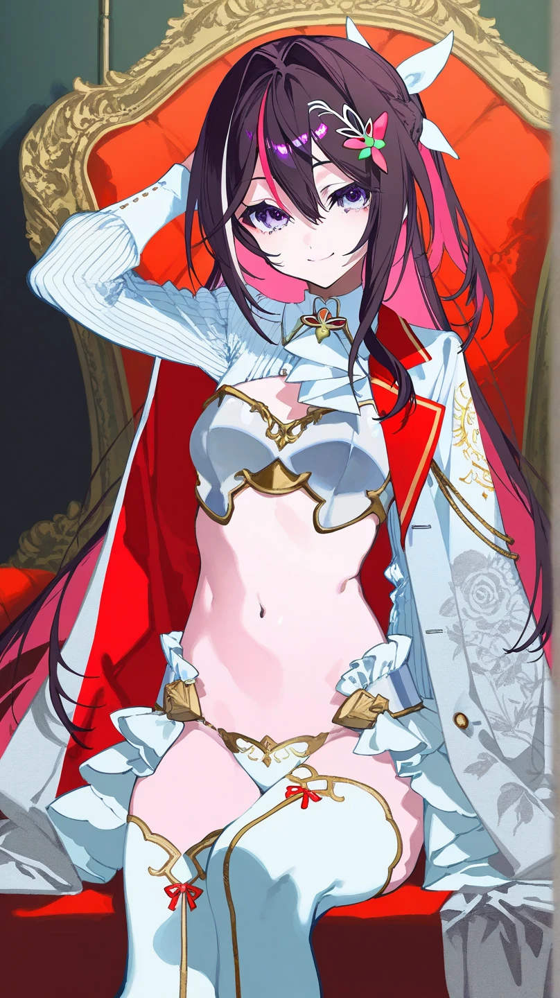 Kamisato Ayaka, genshin impact, obra-prima, Qualidade superior, ultra high def, Max Resolution, Muito detalhado, Pele limpa, Anime, Turning panties with your hands, Turning bra with your hands, Pulling clothes with your hands, Corpo inteiro, , Esguio, Muito bonito, Rosto jovem, Menina de 13 anos, Olhos vermelhos, Cabelo semi-longo, Cabelo prateado, braided hair, Deitado, Pernas bem abertas, Pernas levantadas, Turning clothes with your hands, Clothes twisted with hands, traje branco, orelhas de coelho, coelhinha, semi-despido, roupas molhadas, corpo molhado, roupas de pele fina, clothes with visible tips of the breasts, suor, seios salientes das roupas, roupas com barriga pura, sob os seios, constrangedor, blush, show off, decote, crotch shows through, areola see-through, open pubic area, aberta, Pubic area visible, vaginal release, minora, penetration, white liquid, com dois homens