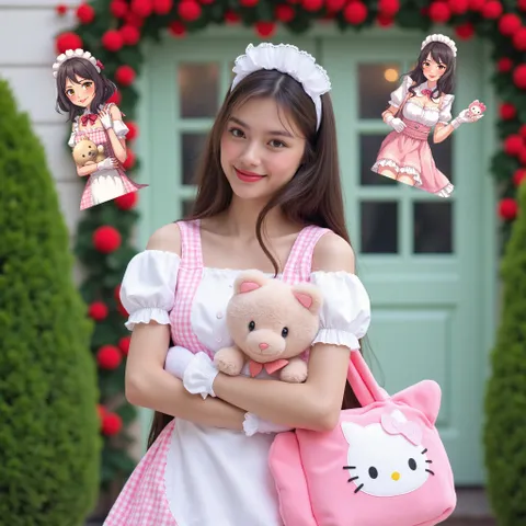 Gaya lucu，Stiker gadis Hello Kitty
