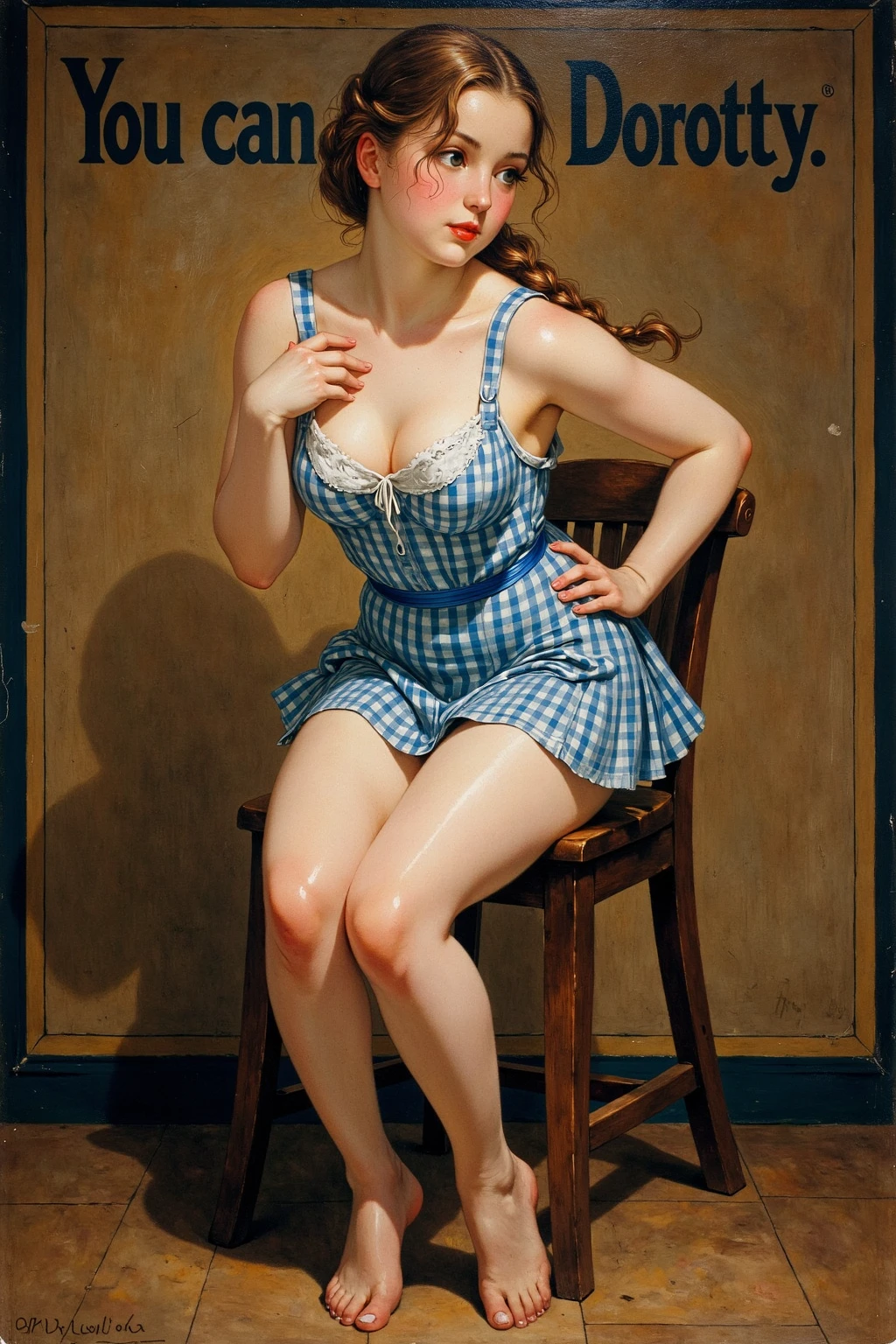 20 years old Girl playing water beside stream , totally naked, No Bra, No Panties, medium breast, shining skin, dramatic lighting, whole body shot, tight abs, gym body, pin up style, sexy, surprised, , colorful , masterpieces, illustrated, shining skin, detailed face, Medium breast. tight body. Illustrated BY Zoe Mozert, pinup art by Zoe Mozert, vintage pin up, illustrated by Zoe Mozert, girl pinup, pinup girl, pin-up poster girl, pin up girl, pinup, pin - up girl, Detailed face, Detailed Hands, Detailed legs, Photorealistic, 4k, Masterpiece.