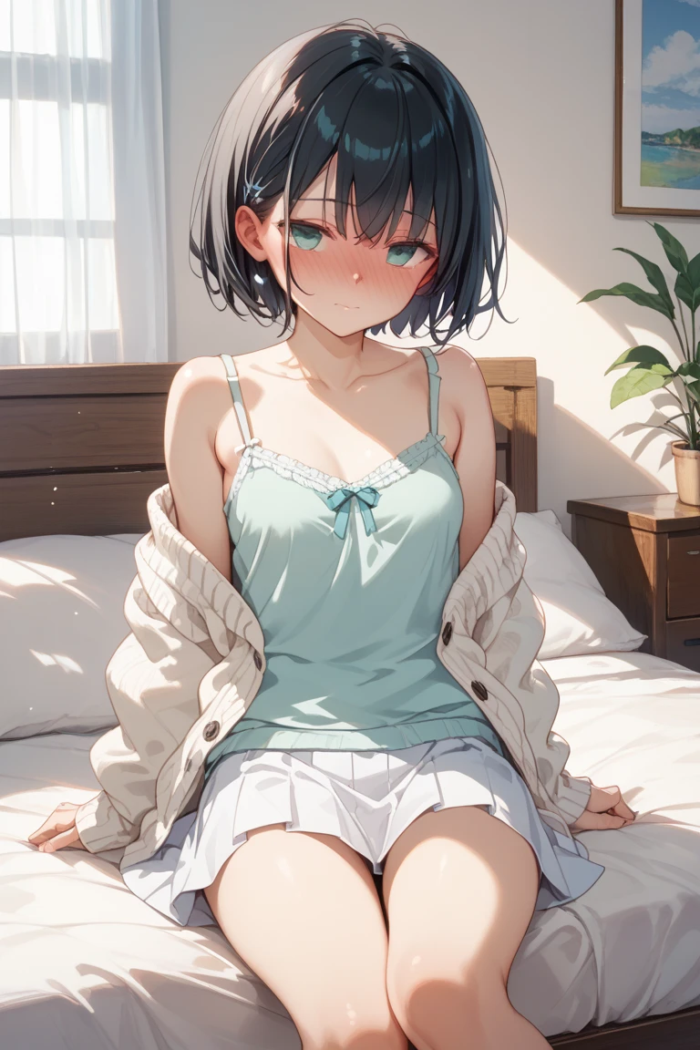 score_9, score_8_up, score_7_up, source_anime, best quality, masterpiece,ultra-detailed,official art, absurdres, highres, waifu2x, break,1girl, school girl, short hair, beautiful detailed eyes, sit, open mouth, (yawn:0.3), sleepily, mat, gym storeroom, break,(clear line illustration:1.2),very high resolution, very aesthetic, super detailed skin, Best sexual lighting powered by famous artist, 8k,ero picture,beauty illustration,photoshop_(medium),,(Detailed Lighting),