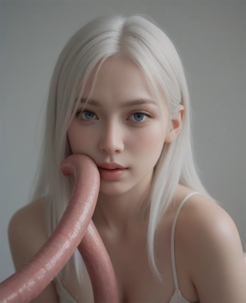 NSFW. (nude) (Supergirl, long blond hair, medium natural breasts) blowjob on a deserted tropical beach, (dramatic sunlight), ((best quality)), ((masterpiece)), (detailed)