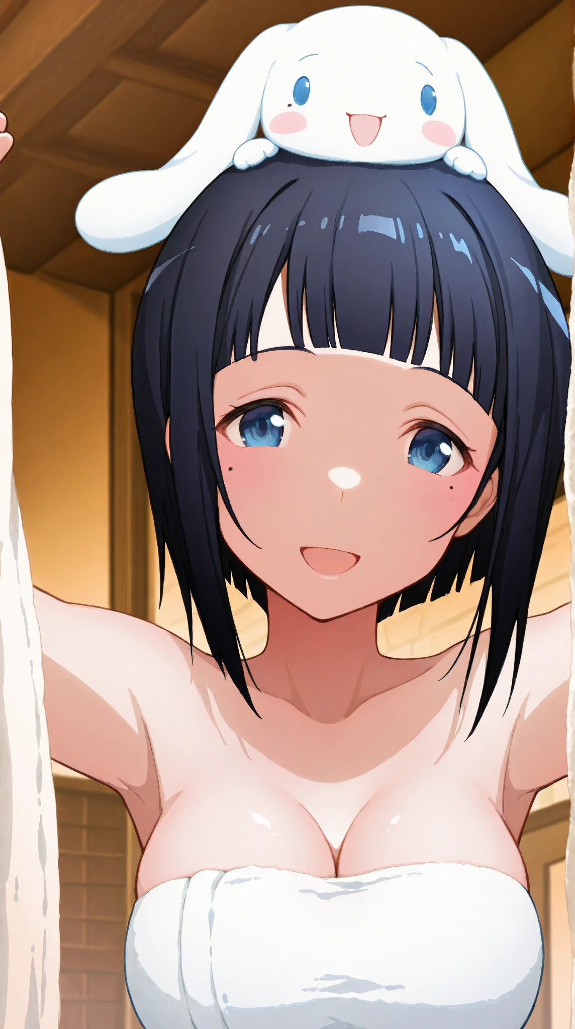 ((pixel-perfect, detail-perfect))), solo nude, 1girl, Nico yazawa, eyes red, smile, completely nude, sauna, vagina dripping urine, armpit, open legs, masturbating, flat filesize, ultra quality high
