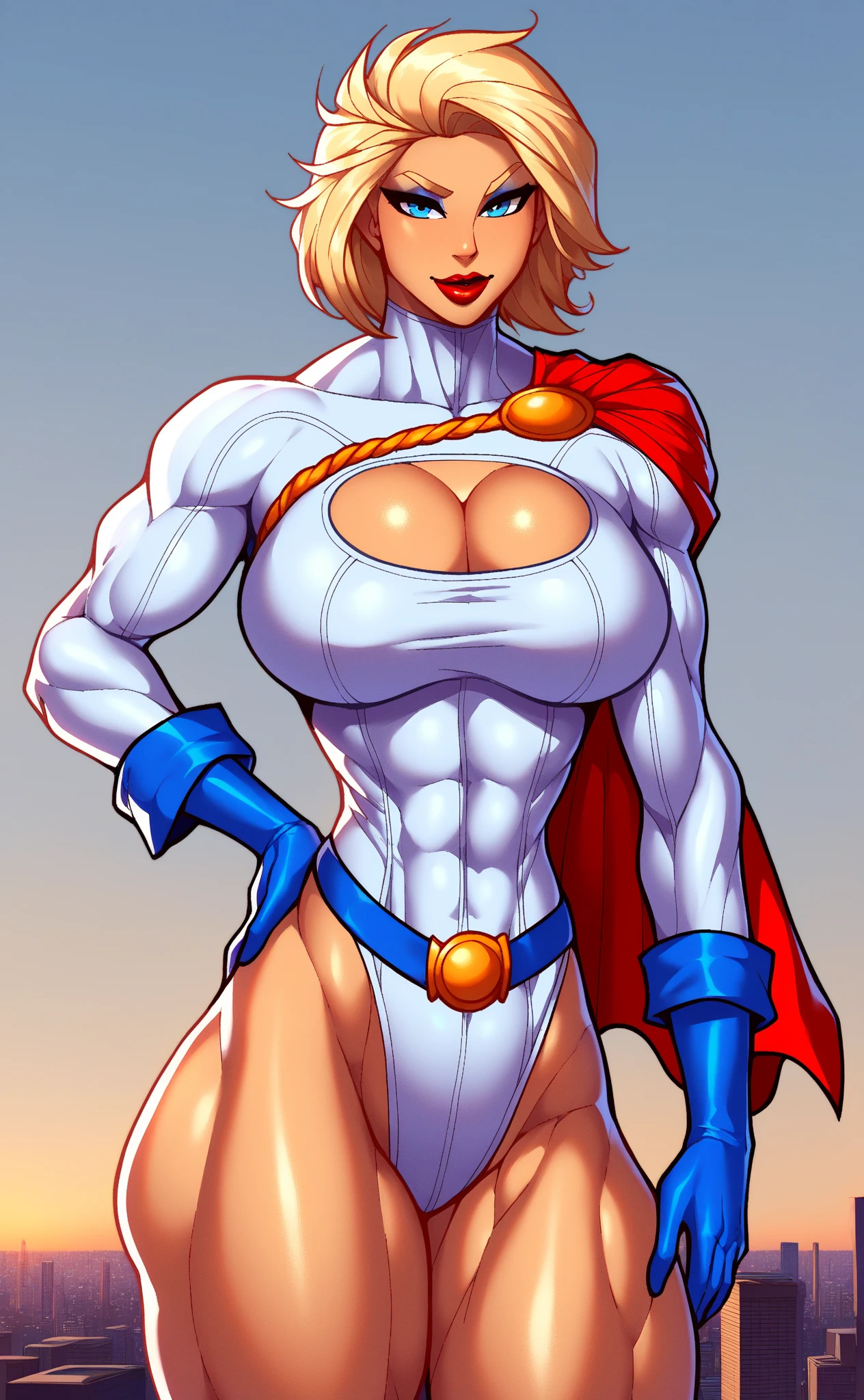 a close up of a woman in a bikini and a cape, Lois van Baarle e Rossdraws, CO Commission, personagem do rei dos lutadores, personagem de estilo anime, high resolution commission, no estilo digite germe, style digite germe, modelo uniforme | digite germe, fanart requintada altamente detalhada, extremely detailed digite germe, inspirado em rossdrawsdigital, design de personagens altamente detalhado, arte digital detalhada coragem, Forest fan art, Design de personagens de retrato, beautiful digital illustration, retrato de alta qualidade, Arte em quadrinhos, mulher jovem cabelo com transas lindas . Queen Anna of ArendelleBeautiful lined eyes Medium large bust and wonderful sexy clothes. image expression of sexual desire from waist to head illustration Queen Anne of Arendellensfw,obra-prima,maximum quality,((fichas de personagem,mesmo personagem,pressure gauges,Face lateral,luz)),scene of change of environment,pose too,fax de penteado,Pose Jitai,Cartaran Betarola,(fundo simples、fundo branco:1.3),lighting,multiple view, ((mulher)), corpo todo, garota sensual, no, feliz, sorriso, ajustar, esportivo, cabelo loiro,cabelo muito curto,corte de cabelo de duende, sobrancelhas escuras, olhos azuis,big sorriso, Pele branca, muscular, Ombros, Tonificado, espesso, espesso thighs, medium breasts, bonitinho, sensual, young mulher, 20s drawing of a woman with wings and bra top, inspirado em Rob Liefeld, anjo, possivelmente um anjo, high resolution commission, epic angle and pose, anjo alada, CO Commission, garota anjo cavaleiro, asas angelicais nas costas, lindo anjo feminino, anjo majestoso de corpo inteiro, of an beautiful anjo sorriso maroto sorriso feliz