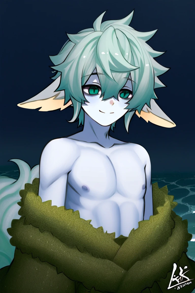 kemoshota monster boy, naked, dynamic angle