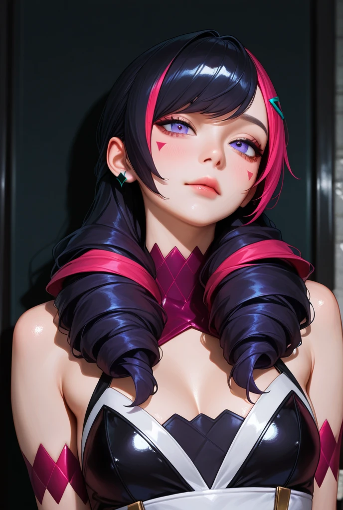 <lora:30_Athena03:0.8> athena97, 1girl, solo, purple eyes, purple hair, long hair, white earrings, yellow hairband, red heart ornament, medium breats, red vest, white turtleneck, white puffy sleeves, red pleated skirt,purple sphere shape necklace, white fingerless gloves, white socks, red boots,on street,moon, photography,(blush:1.1), (smile),cleavage cutout, on stage, concert, mic, (masterpiece, best quality:1.4), (modern days), sfw, stunning girlfriend, heart shaped face, elegant face, beautiful face, highly detailed face, highly detailed skin, skin pores, subsurface scattering, realistic pupils, medium breast, loving smile, looking at viewer, full face blush, full lips, detailed background, depth of field, atmospheric perspective, volumetric lighting, sharp focus, absurdres, realistic proportions, good anatomy, (realistic, hyperrealistic:1.4), 16k hdr,