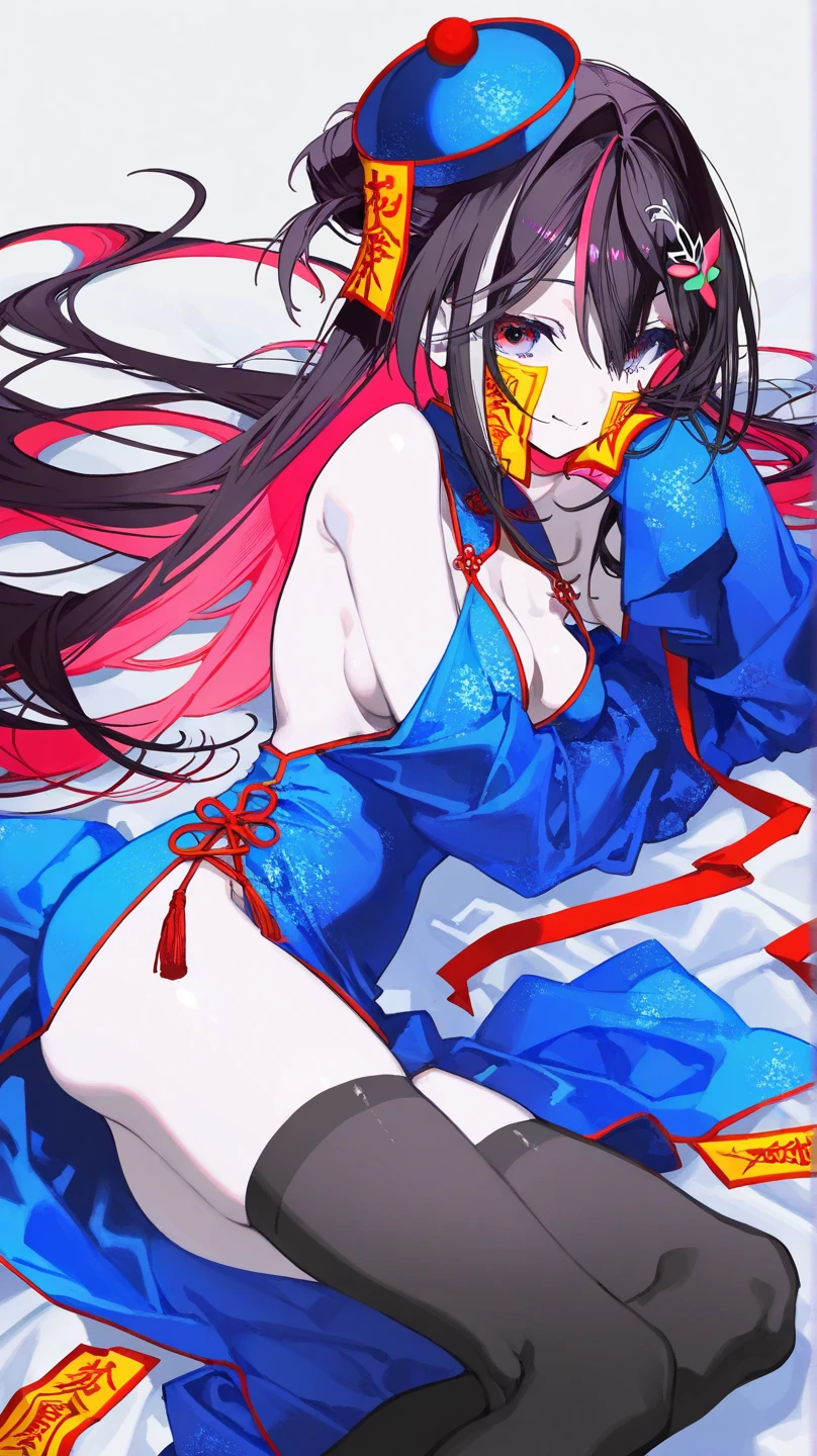 illustration of Alice of Wonderland in a rebellious pin-up style, Japanese manga style, wearing a bold look with a mix of classic and modern elements. Her skin is adorned with vibrant tattoos that show her rebellious nature, imagem contra fundo branco.