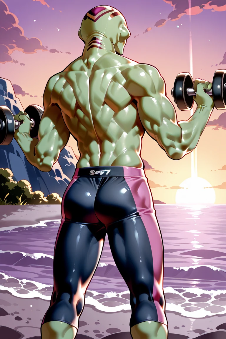 Peter Pan examines the buttocks of a 20-year-old Brazilian boy, wearing tight sweatpants with a protruding convex codpiece. Muscular, with round, firm, perfect buttocks, Aesthetic, erotic, beautiful
