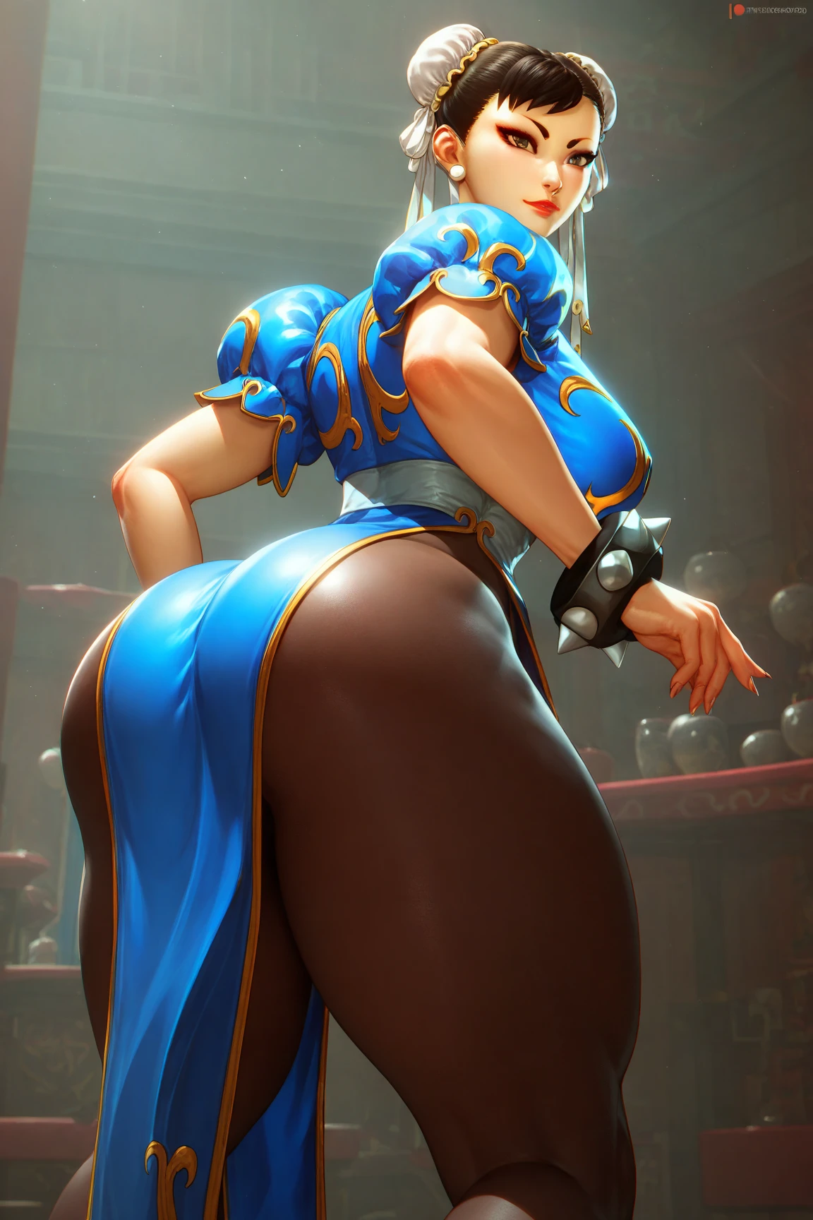(masterpiece, best quality, ultra-detailed), AhsokaTano, (orange skin:1.2), sexy, young, , 13yearold, blue eyes, makeup, small breasts, blue shirt, vambraces, fingerless gloves, hip armor, blue skirt, blue leggings, standing, from behind, looking at viewer, blush, open mouth, tongue out, drooling, letting old men fuck her ass on a crowded street, old men, old dick, grandpas, anal sex