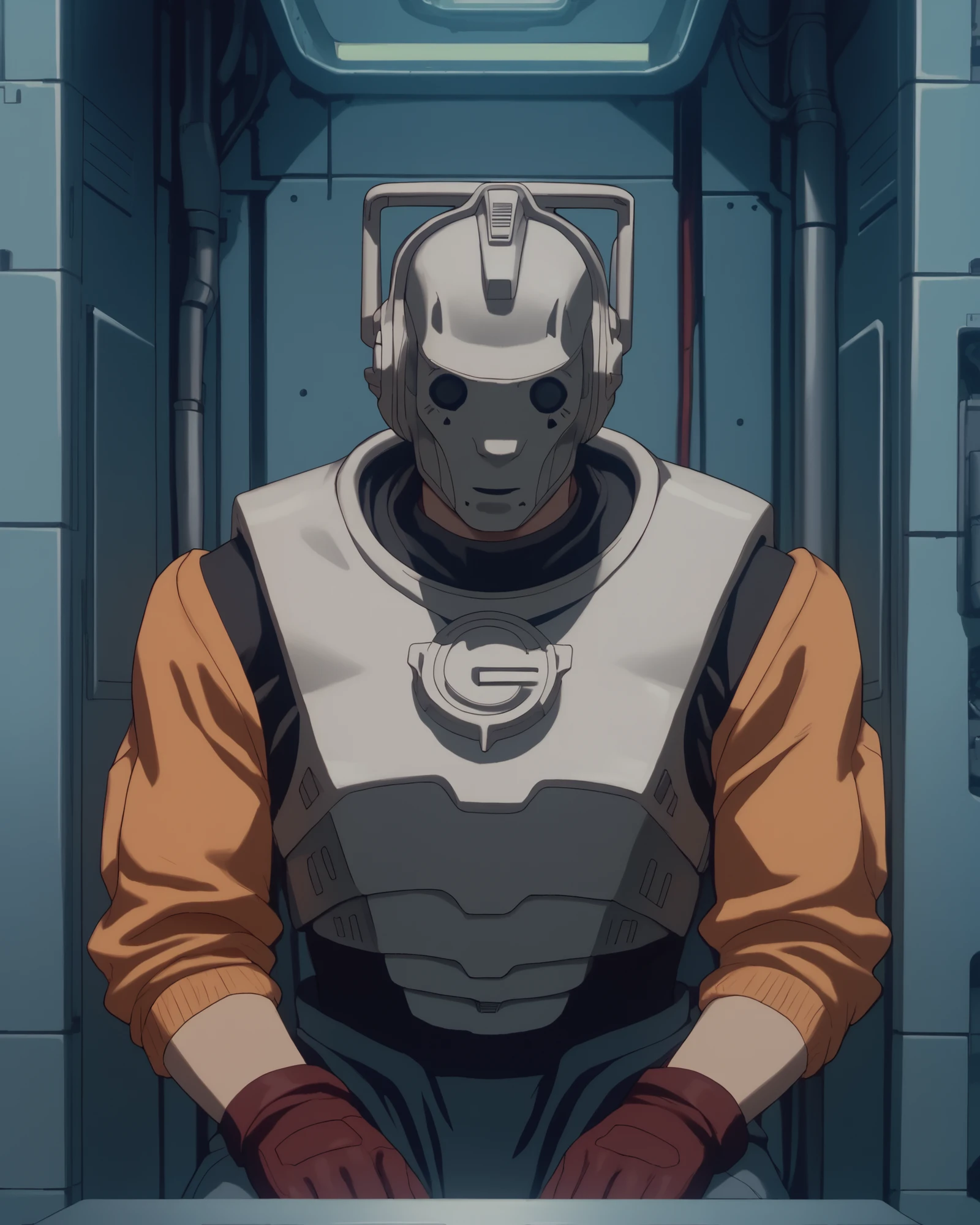 source_anime, (masterpiece), score_9, score_8_up, score_7_up, score_6_up, retrostyle,cyberpunk, ghostshell,  CyberMan
