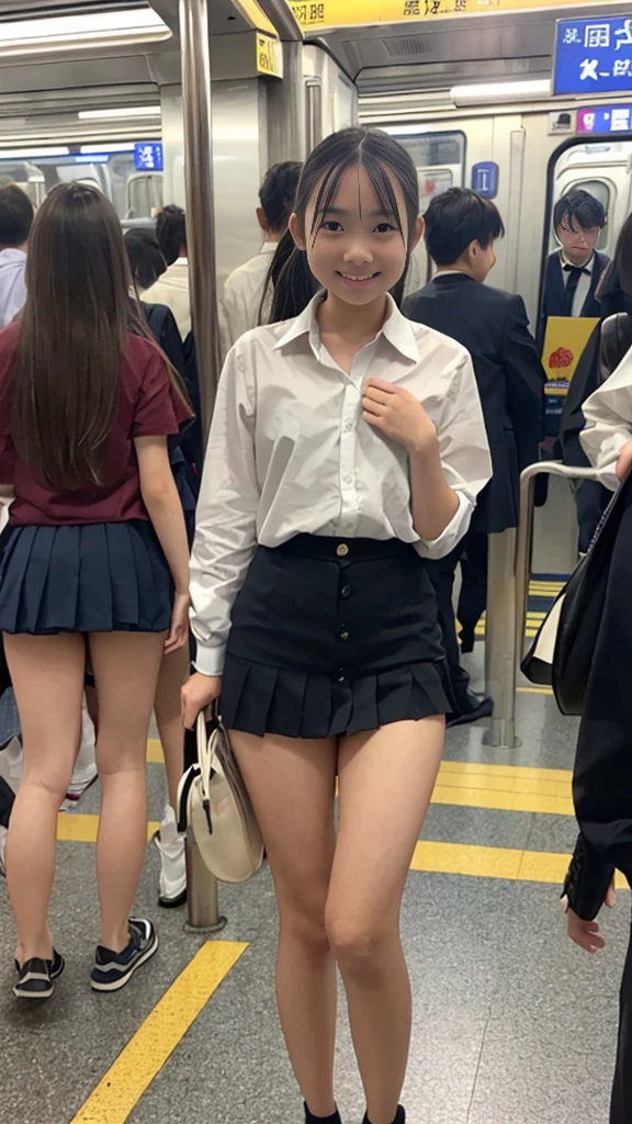 (２Split Photo:1.3)、Magazine Cover:1.3、Japanese,10 years old,Innocent face,Teenage Girl,cute,Primary school students,Private elementary school,uniform,Carrying a small red backpack,Summer clothes,Sitting、front、Cute smile、Laugh with your mouth wide open、((Semen dripping from the mouth:1.2))、Mouth full of semen:1.5、A lot of semen on the tongue、((Cloudy, thick semen))、whole body、Full Body、Semen dripping from the genitals、You can see the nipples、Not wearing a bra