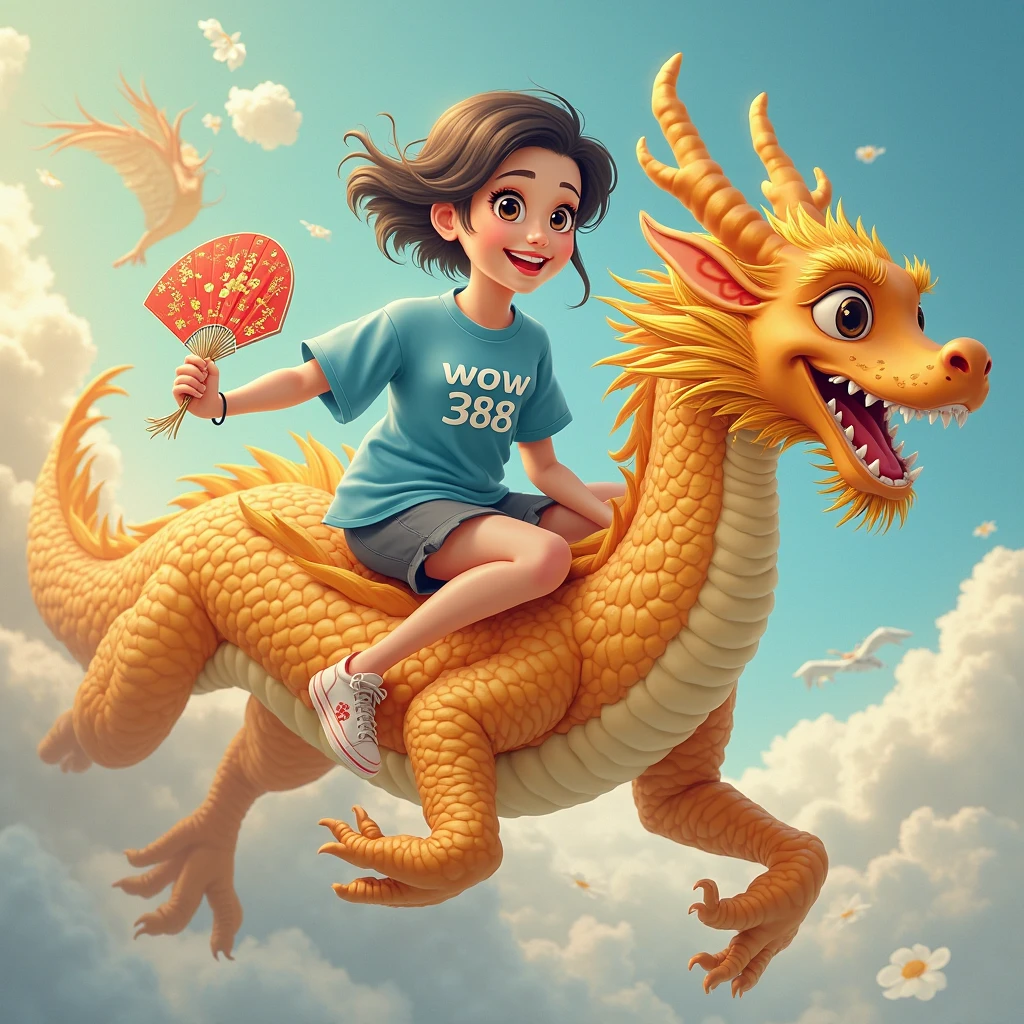 Masterpiece, 3D rendering, high resolution, 4K, 8K, 3D rendering, super detailed, detailed face portrayal, a little girl happily rowing a dragon boat, holding a book in her hand --auto --s2
