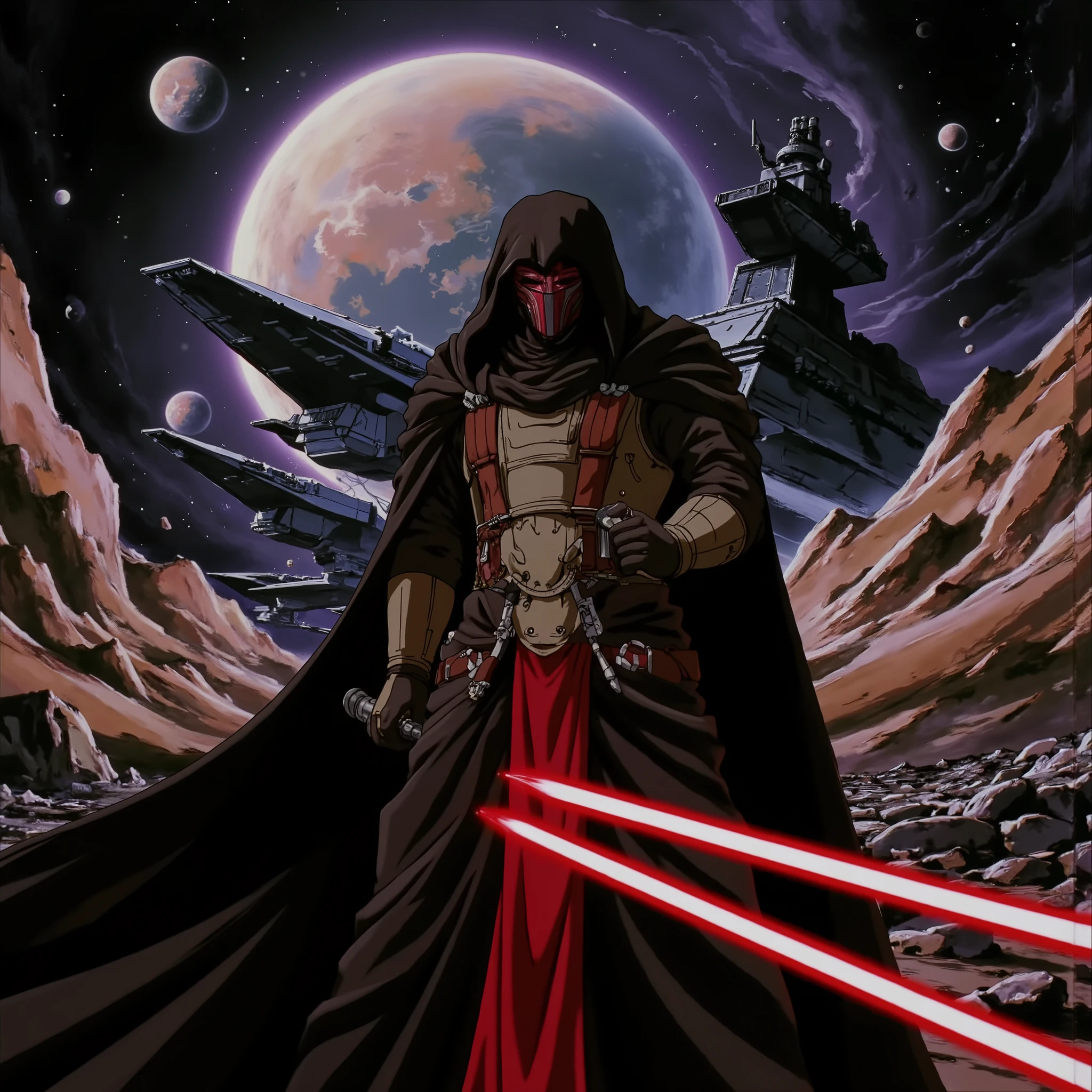 b3rs3rk A poster of a star wars themed movie featuring Revan as the main character