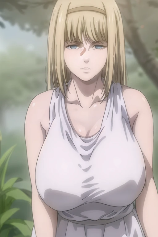 (masterpiece), (Highest quality), (Very detailed), (Best illustrations), (Best Shadow), (Absurd), nobarakugisakinova, short hair, Orange Hair, ((Brown eyes)), Kugisaki Nobara, One girl, alone, bangs, naked、 Mouth closed, No clothes, View your viewers, Upper Body,Big Breasts、全naked、Very large breasts、Expose、No clothes、Non-sagging breasts、whole body、1having sex with another man