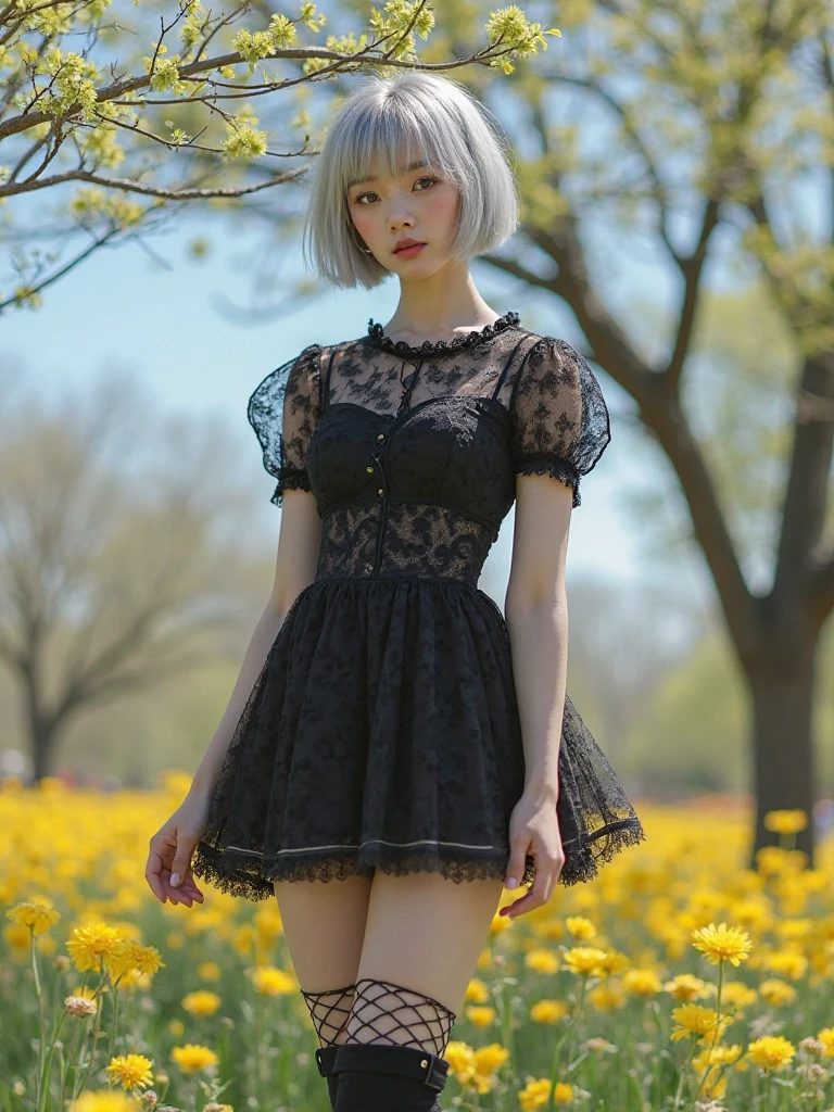 Digital Portrait、Realistic depiction of the human body、RAW Photos、One Girl、Gentle grey eyes、Fuller Farm、Small breasts、Shortcuts、(((Elegant black lace style dress、A black line dress made of intricate and artistic lace、Pretty dress、Super Luxury Dresses)))、highest quality、Super Resolution、masterpiece:1.5、Medium depth of field、50mmlens、Cinema Lighting、Backlight、Professional Photographer、