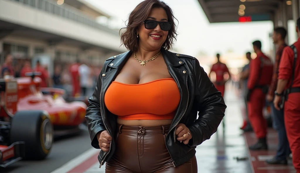 (melhor qualidade,4k,8k,alta resolução,masterpiece:1.2), (girl negra caminhando pela rua, pele de ebano, BBW, 20 anos), cintura fina, (bunda enorme, Sagging Tits: 1,9), cabelo afro, caminhando , (red leather tube dress, botas vermelhas), sexy, sensual, hot, sorridente, (Sagging Tits: 1,9), decotes, bunda enormes. ((mesmo personagem, headpe, lado, costas)), (perfect hands), enquadramento afastado, full body